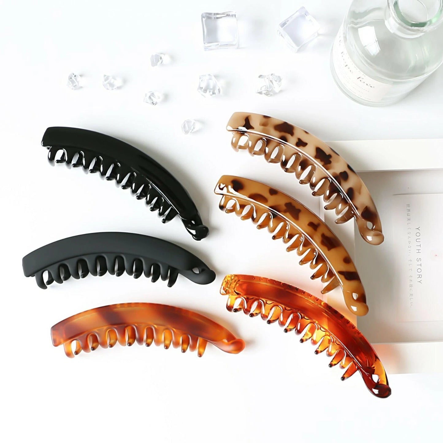 Women's Long Banana Clip Hairpin Clips Catch Ponytail Hair Accessories Girls